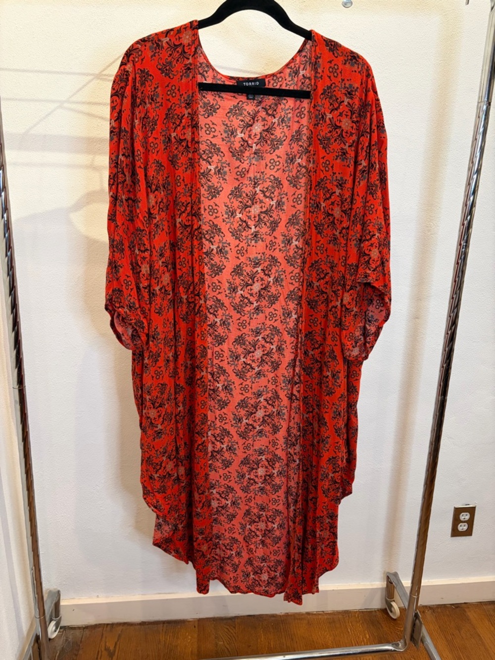 torrid Red Floral Duster Kimono